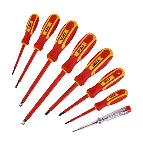 4 Pcs Insulated Screwdriver Set Electrician Magnetic Driver Phillips Slotted Nut